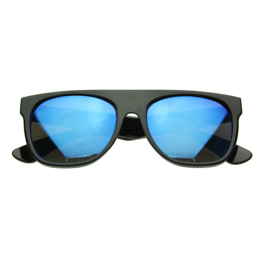 Super Flat Top Mirrored Lens Sunglasses 8090