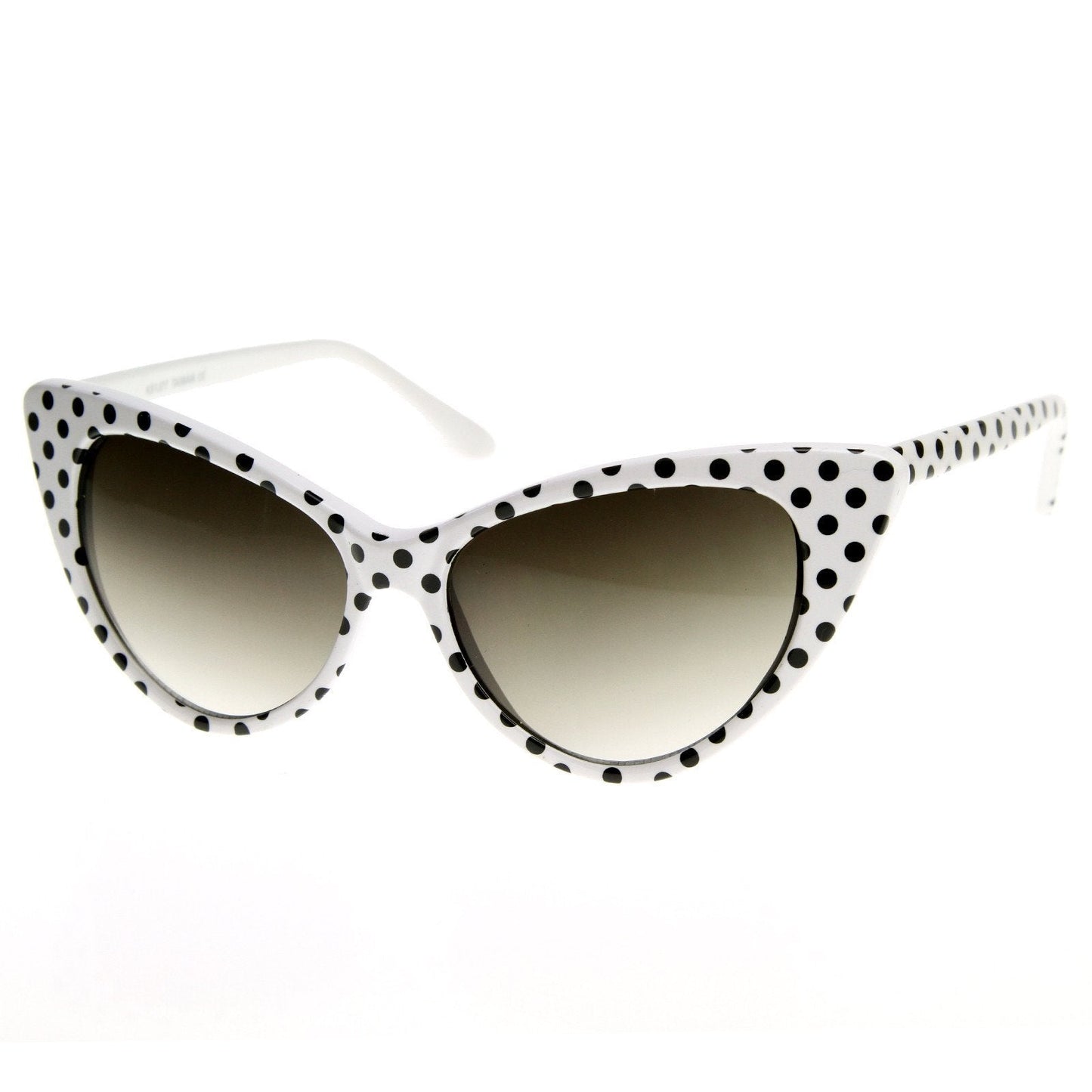 Retro 1950's Polka Dot Cat Eye Fashion Sunglasses 8498