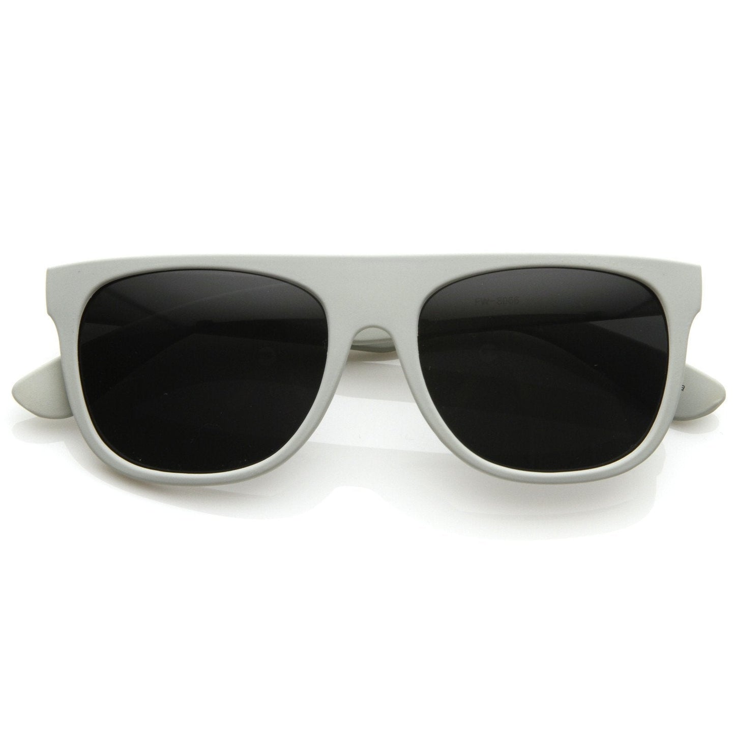 Hipster Super Flat Top Retro Horned Rim Sunglasses 8066