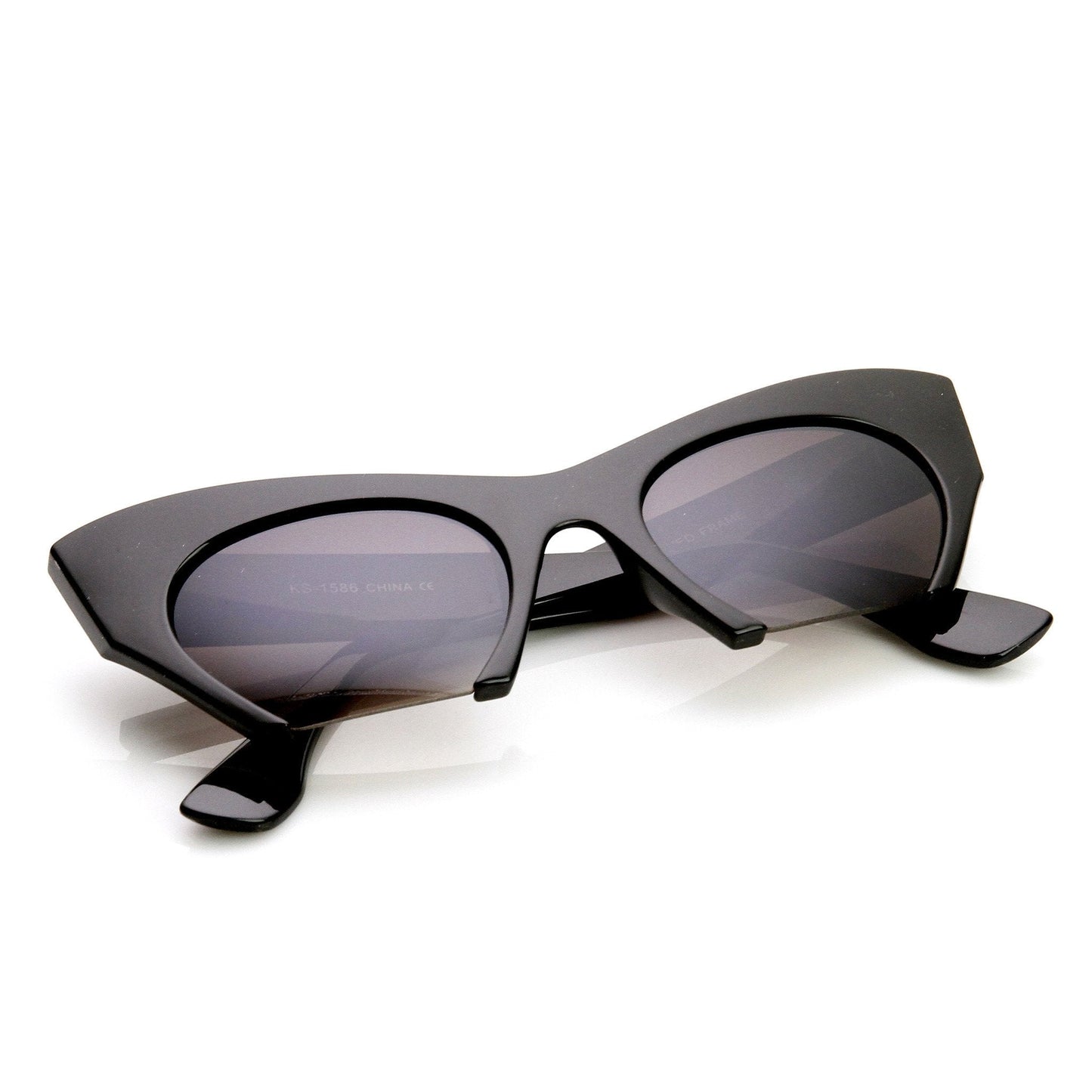 Women's Modern Cat Eye Bottom Cut Sunglasses 9232