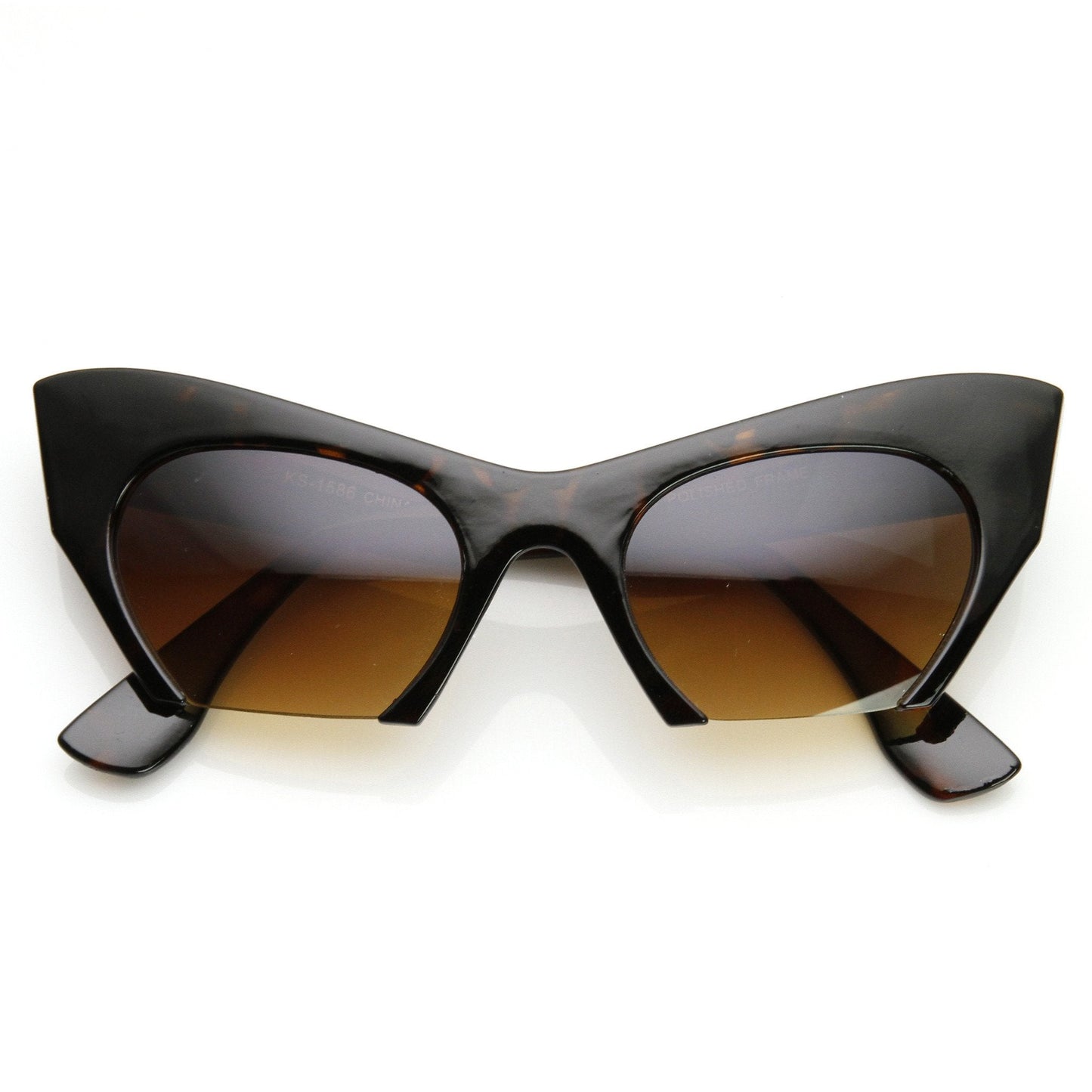 Women's Modern Cat Eye Bottom Cut Sunglasses 9232