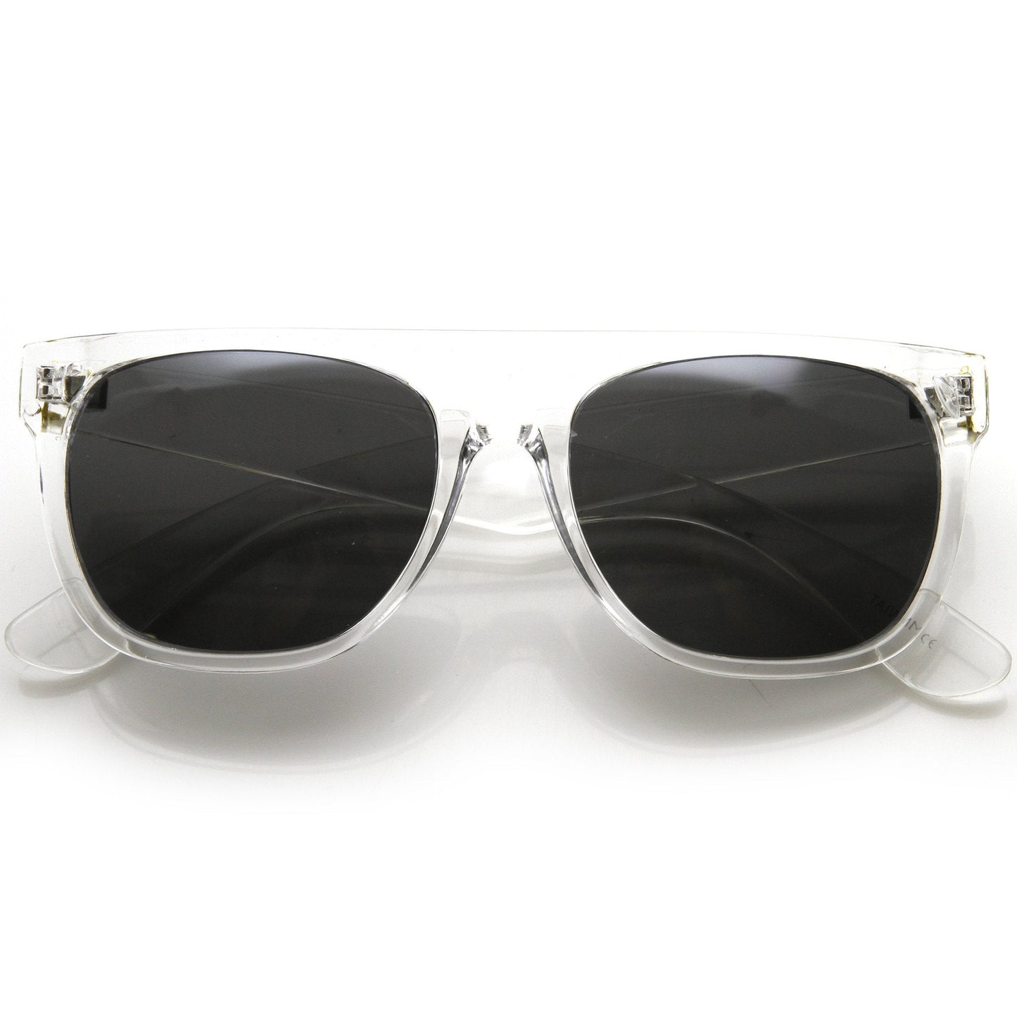 Hipster Super Flat Top Retro Horned Rim Sunglasses 8066