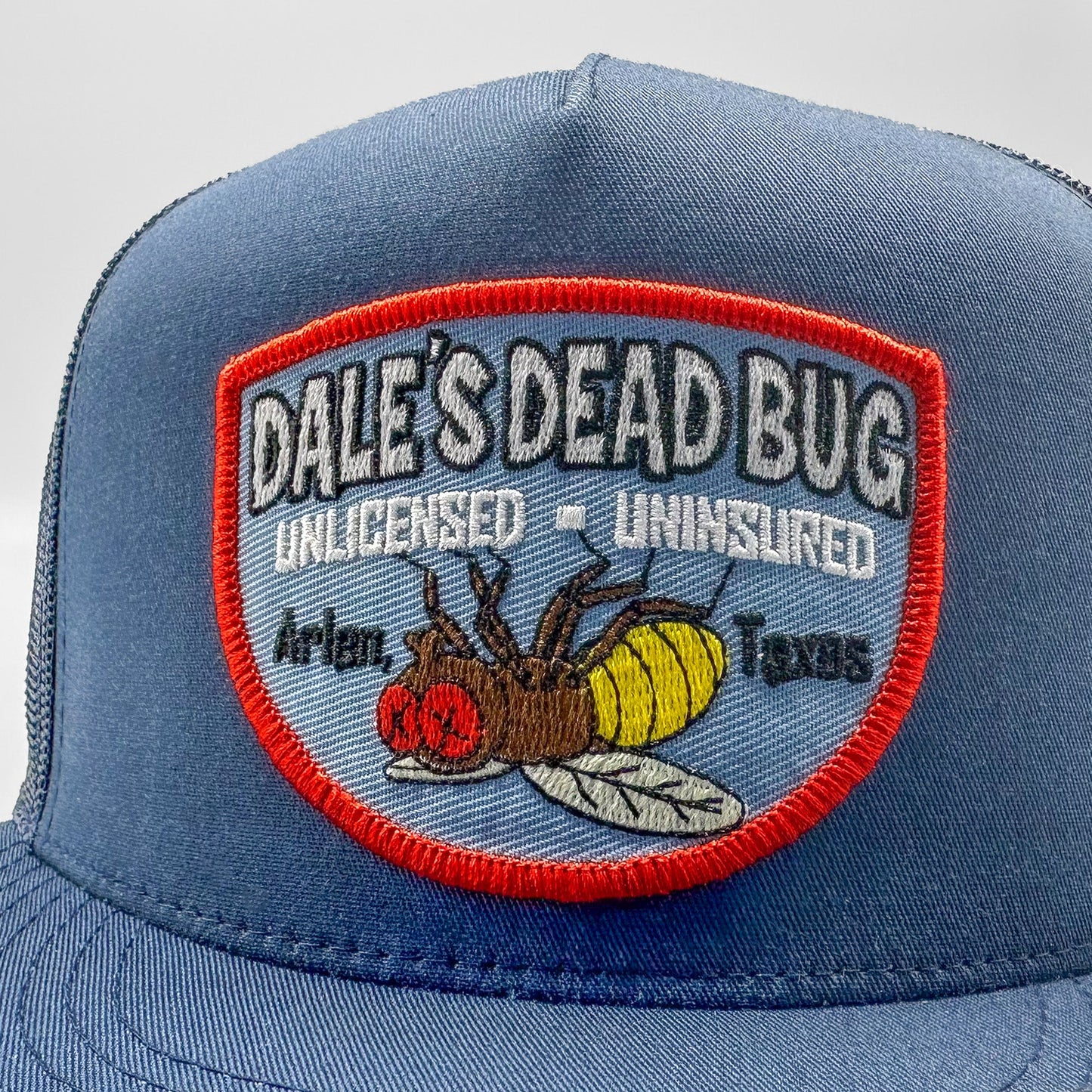 Dale's Dead Bug Unlicensed, Uninsured King of the Hill Trucker Hat