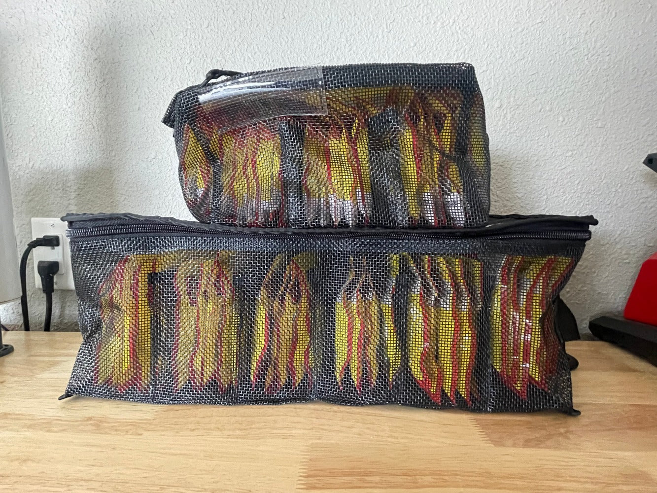 Billfold - Mesh Zippered Bag Storage Solution for plastics