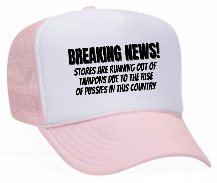 Breaking News Trucker Hat