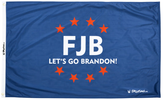 Blue Let's Go Brandon FJB Flag