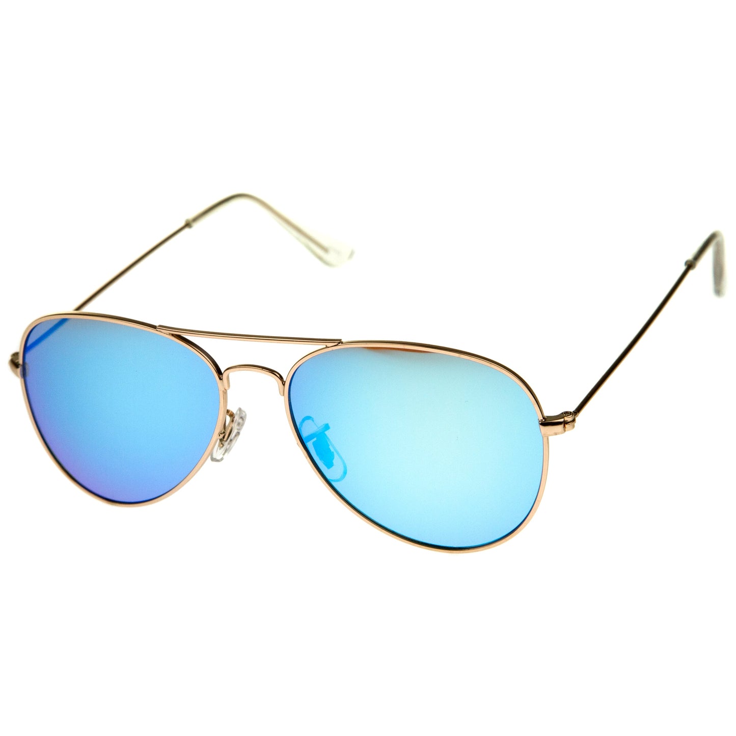 Premium Nickel Plated Frame Multi-Coated Mirror Lens Aviator Sunglasses A284