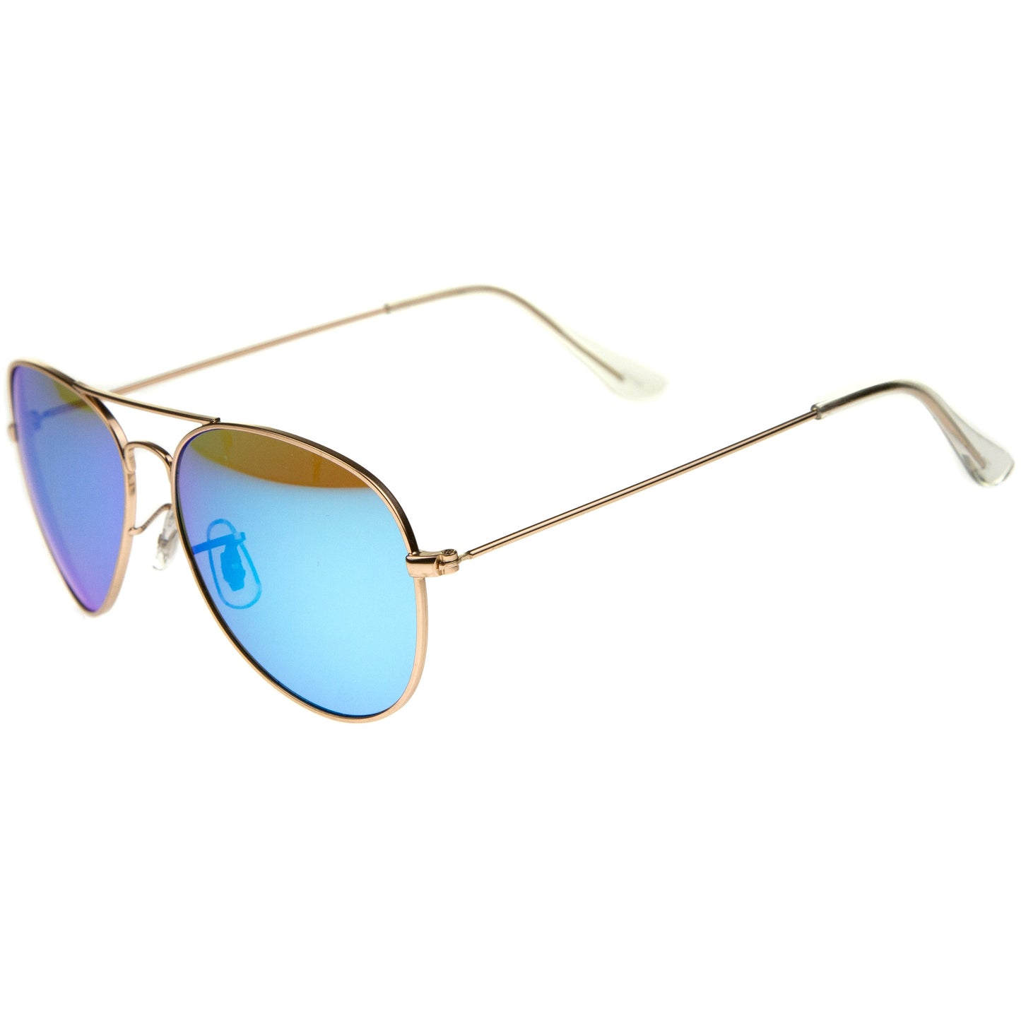 Premium Nickel Plated Frame Multi-Coated Mirror Lens Aviator Sunglasses A284