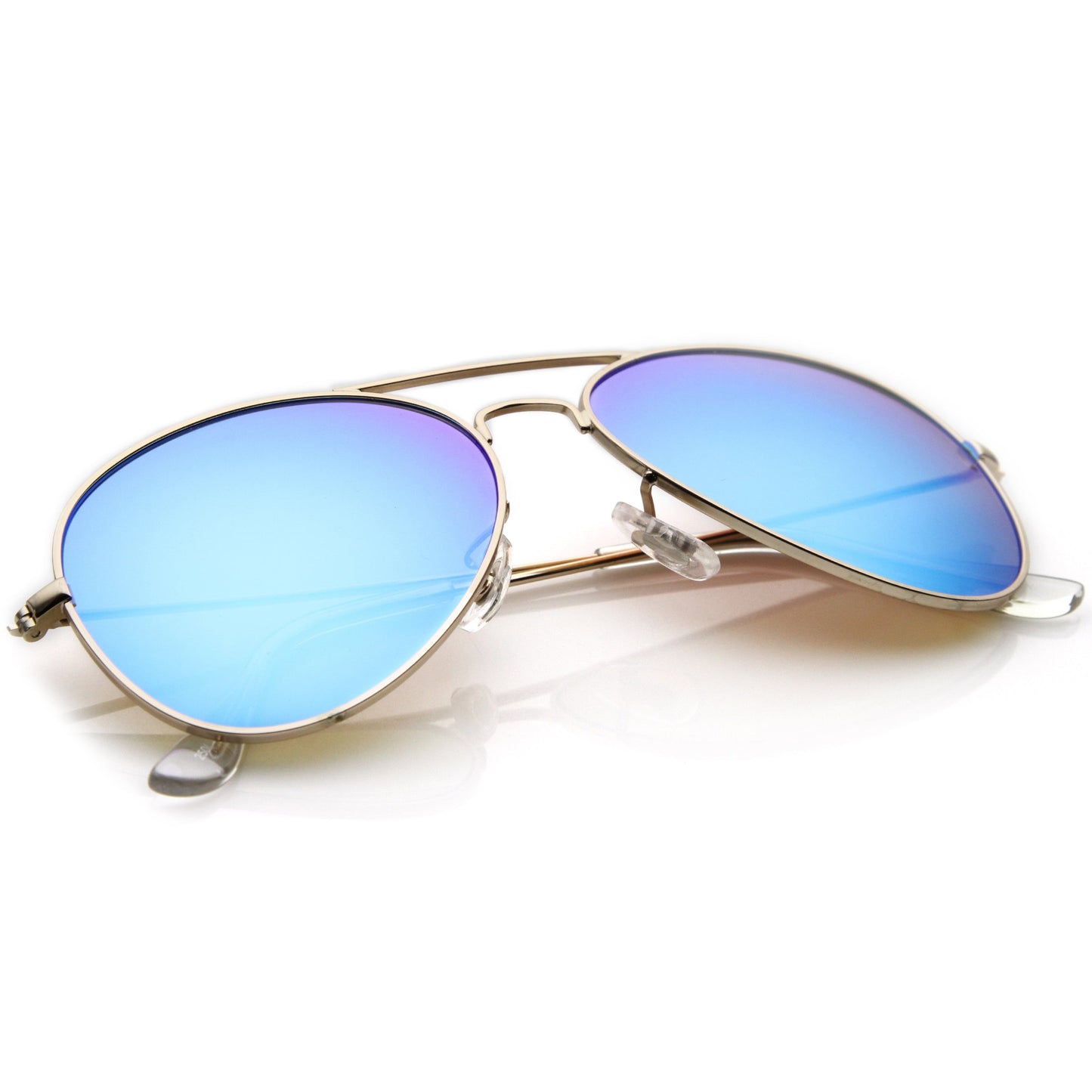 Premium Nickel Plated Frame Multi-Coated Mirror Lens Aviator Sunglasses A284