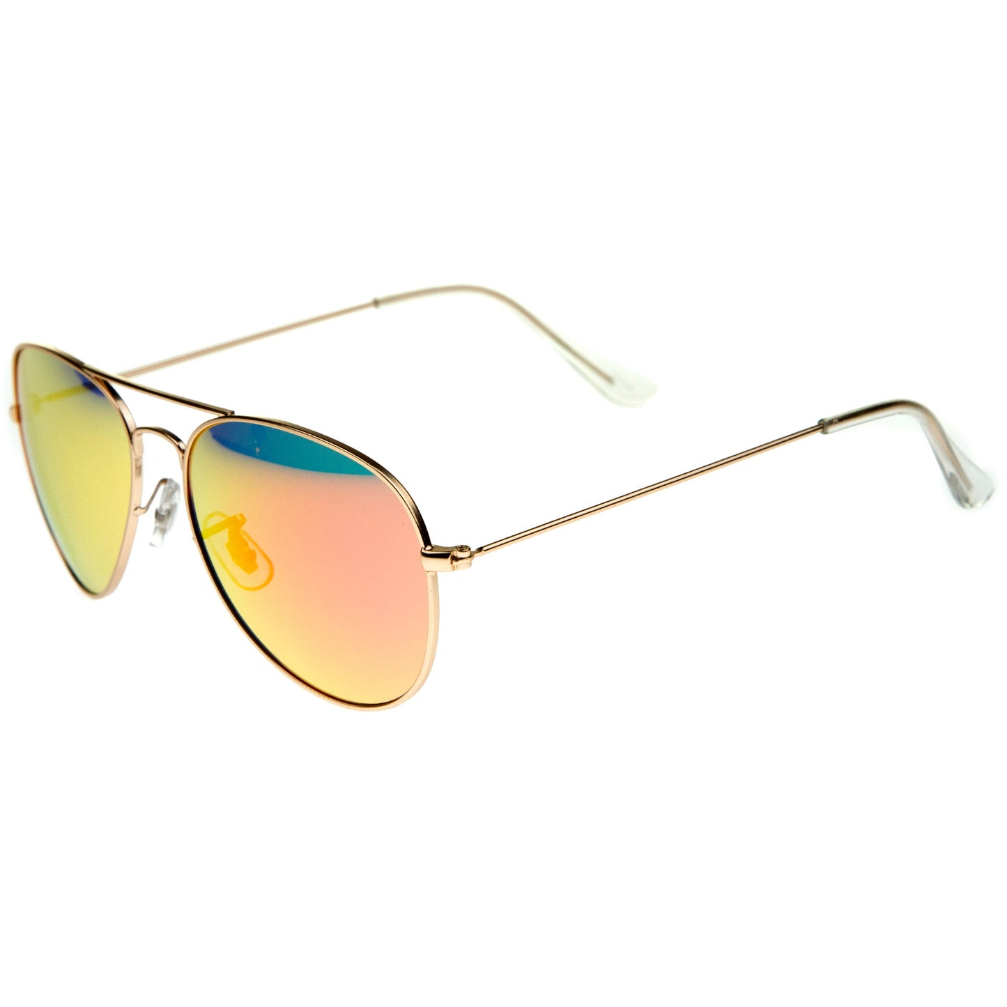 Premium Nickel Plated Frame Multi-Coated Mirror Lens Aviator Sunglasses A284