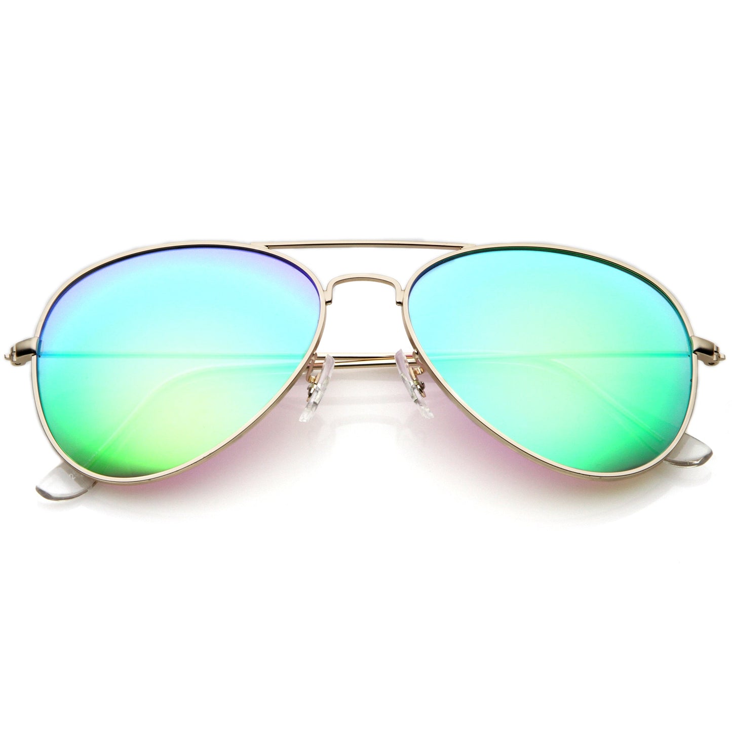 Premium Nickel Plated Frame Multi-Coated Mirror Lens Aviator Sunglasses A284