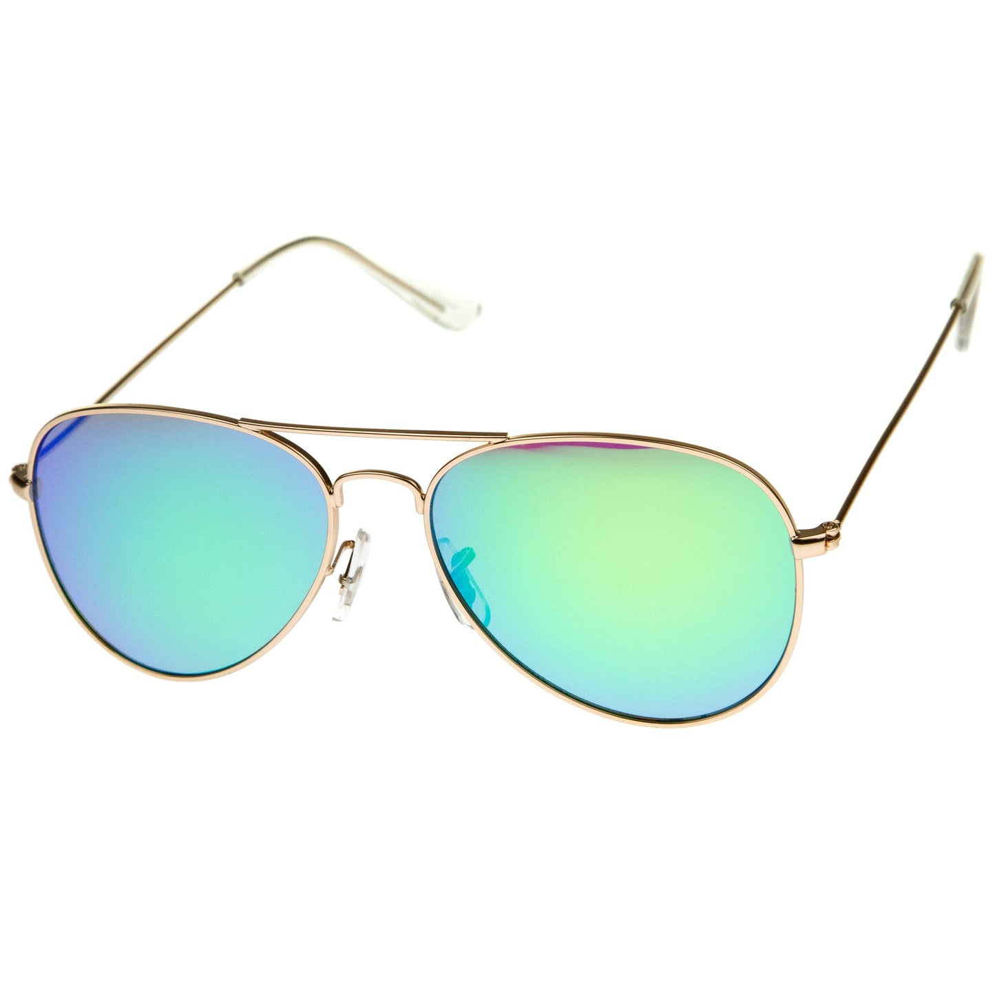 Premium Nickel Plated Frame Multi-Coated Mirror Lens Aviator Sunglasses A284