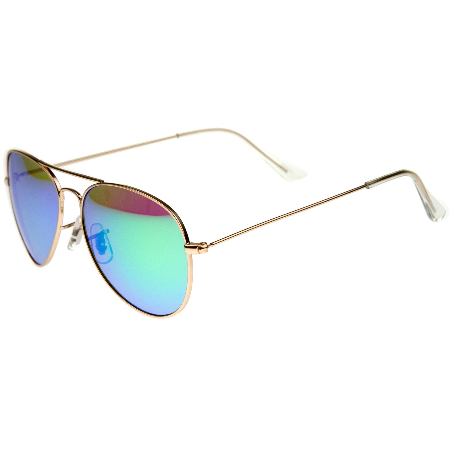 Premium Nickel Plated Frame Multi-Coated Mirror Lens Aviator Sunglasses A284