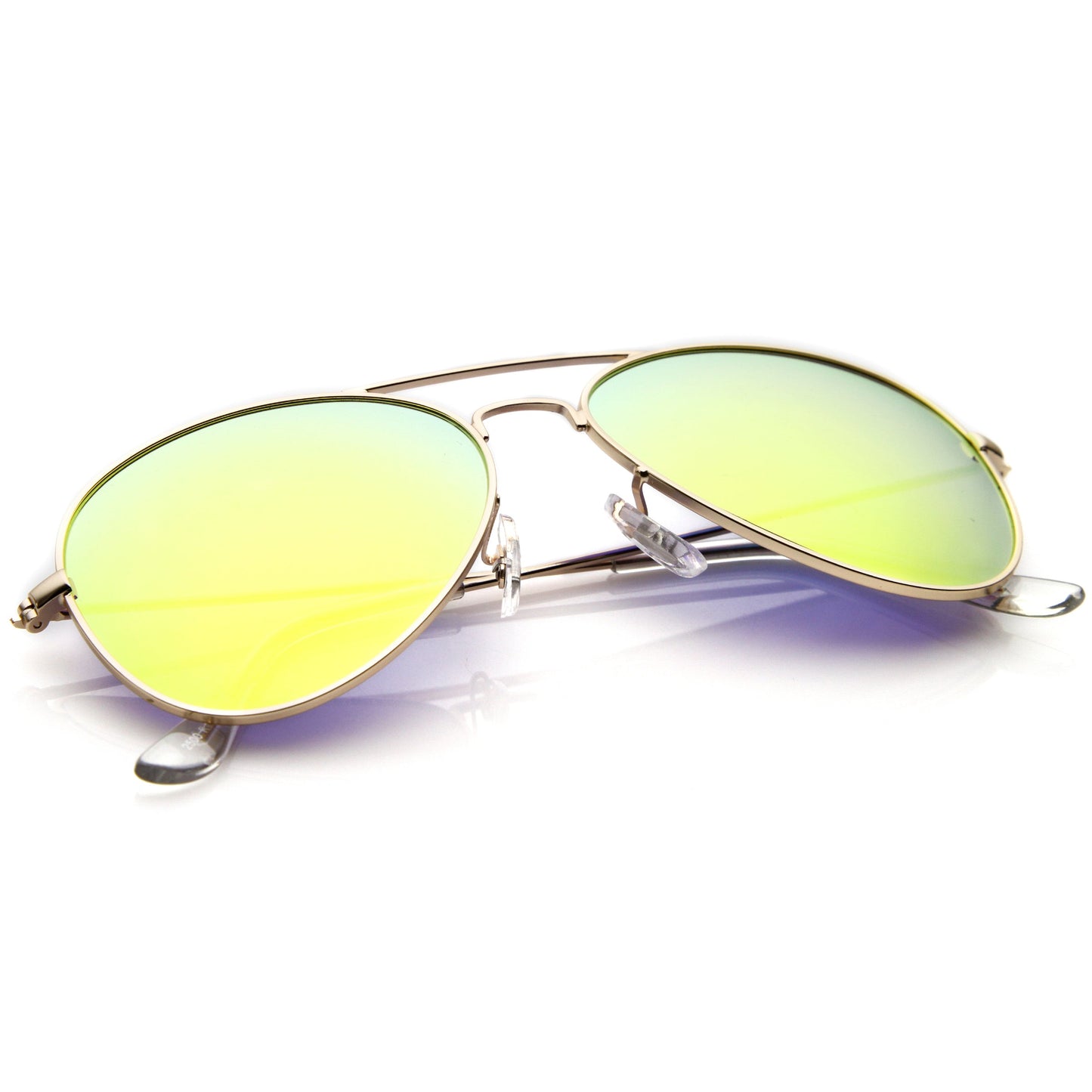 Premium Nickel Plated Frame Multi-Coated Mirror Lens Aviator Sunglasses A284