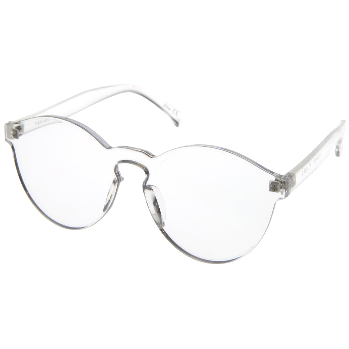 Rimless Monoblock Cut PC Color Lens Rimless Sunglasses A368