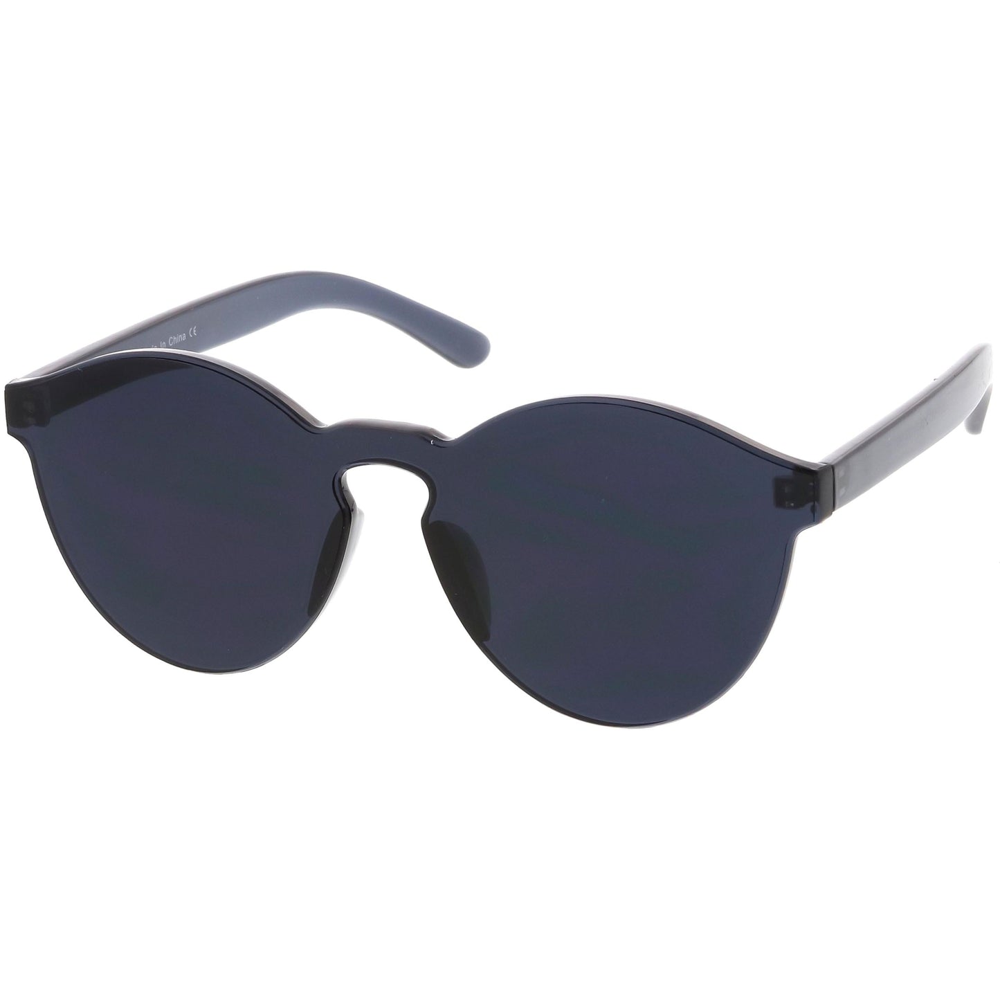 Rimless Monoblock Cut PC Color Lens Rimless Sunglasses A368