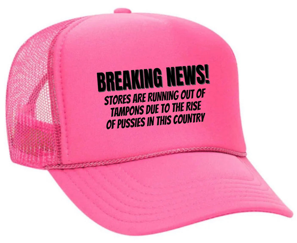 Breaking News Trucker Hat