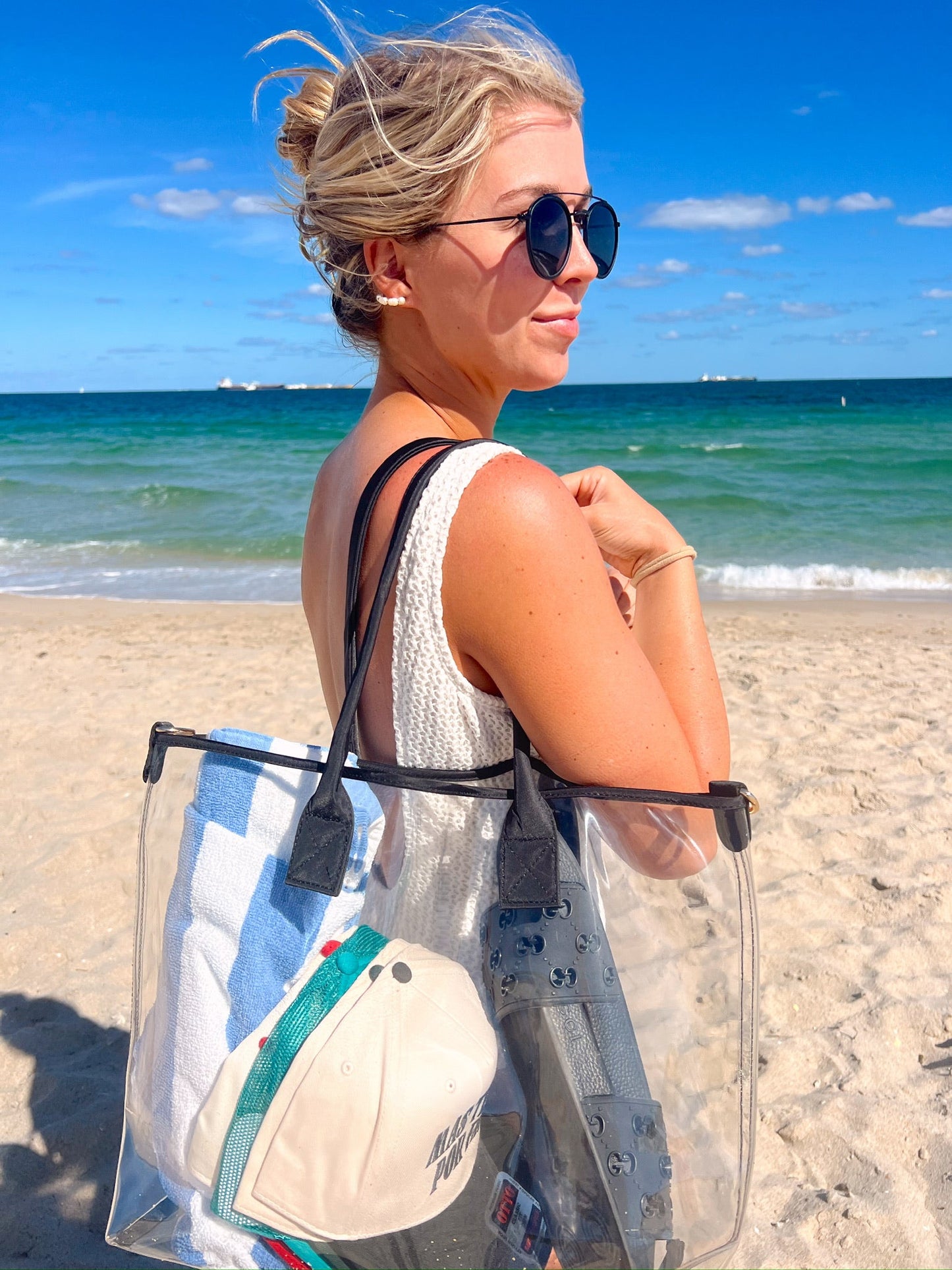 Clear Beach Tote