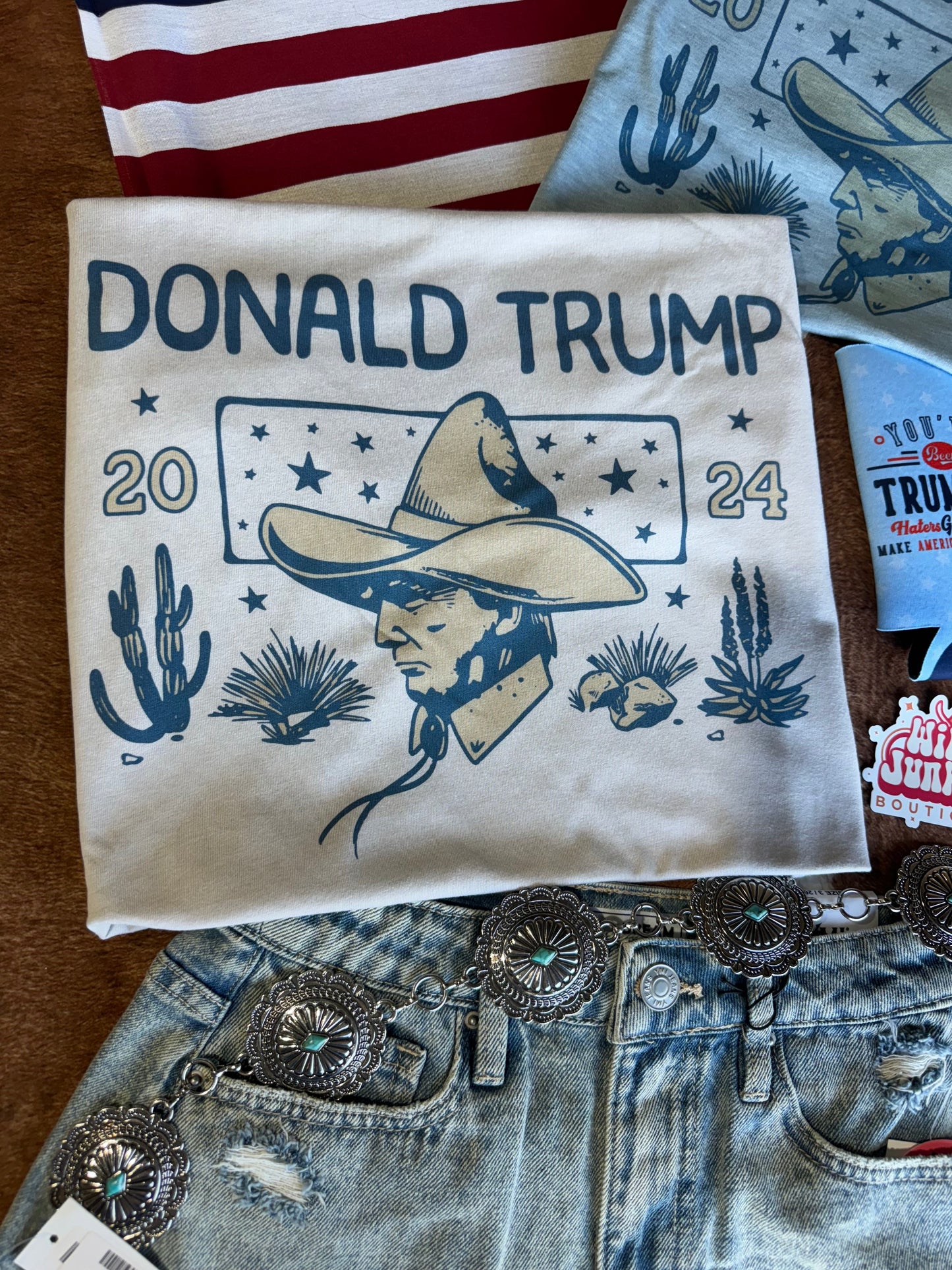 Donald Trump Desert Cowboy Graphic Tee