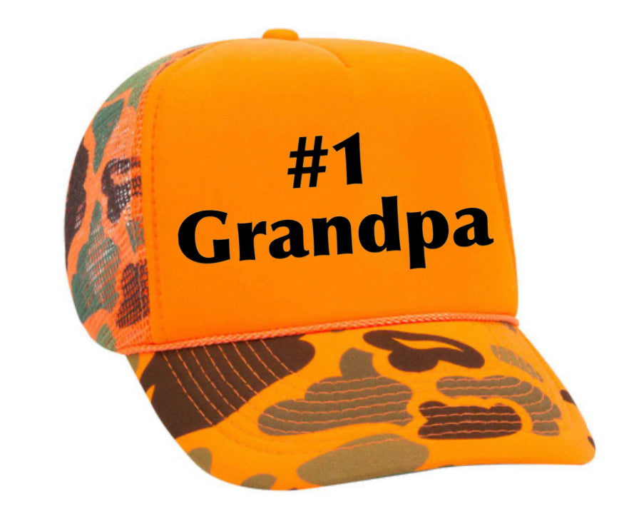 #1 Grandpa Trucker Hat