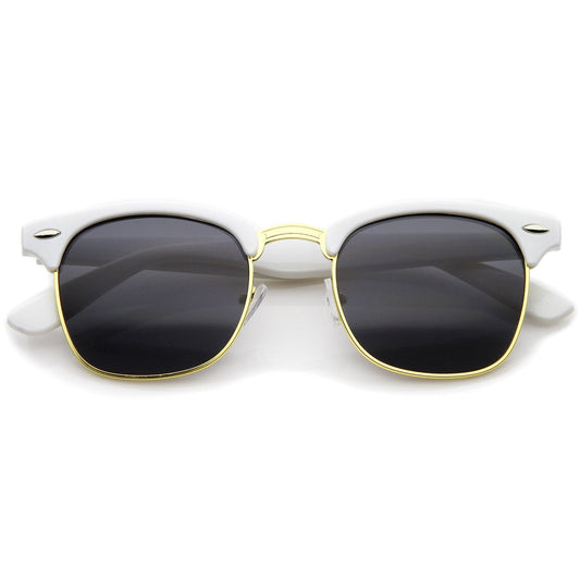 Everyday Two-Tone Half Frame Sunglasses A703