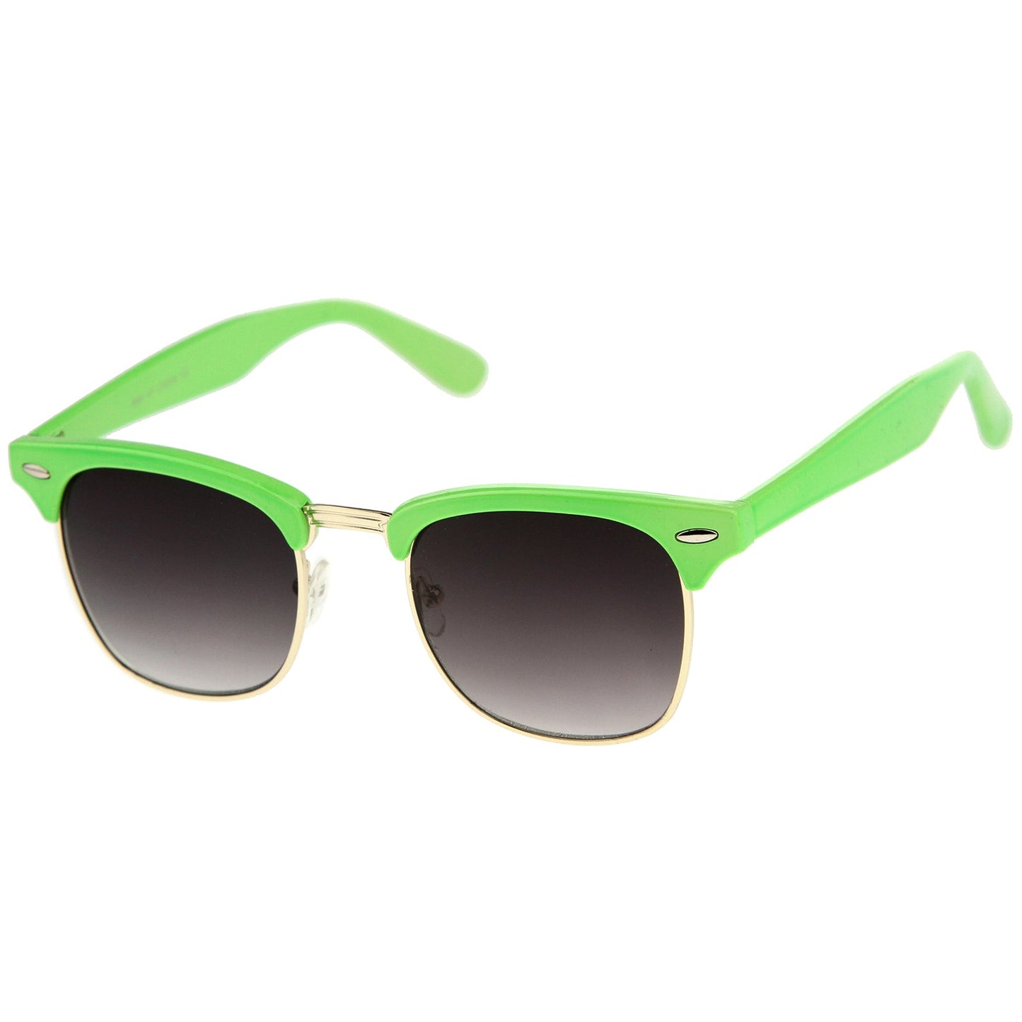 Everyday Two-Tone Half Frame Sunglasses A703