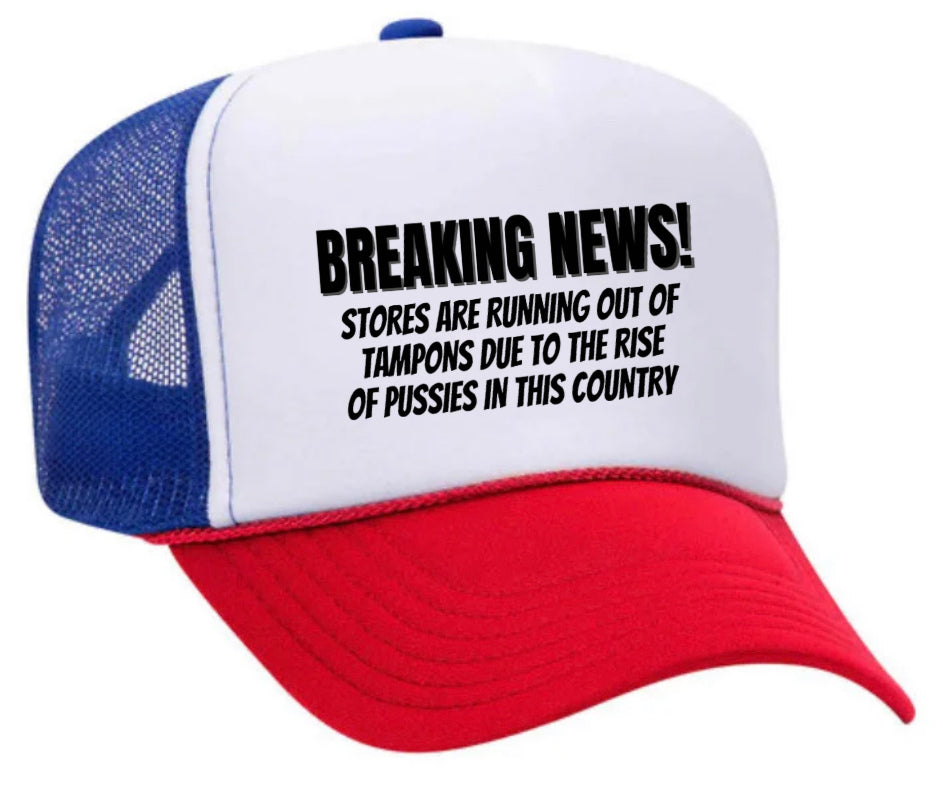 Breaking News Trucker Hat