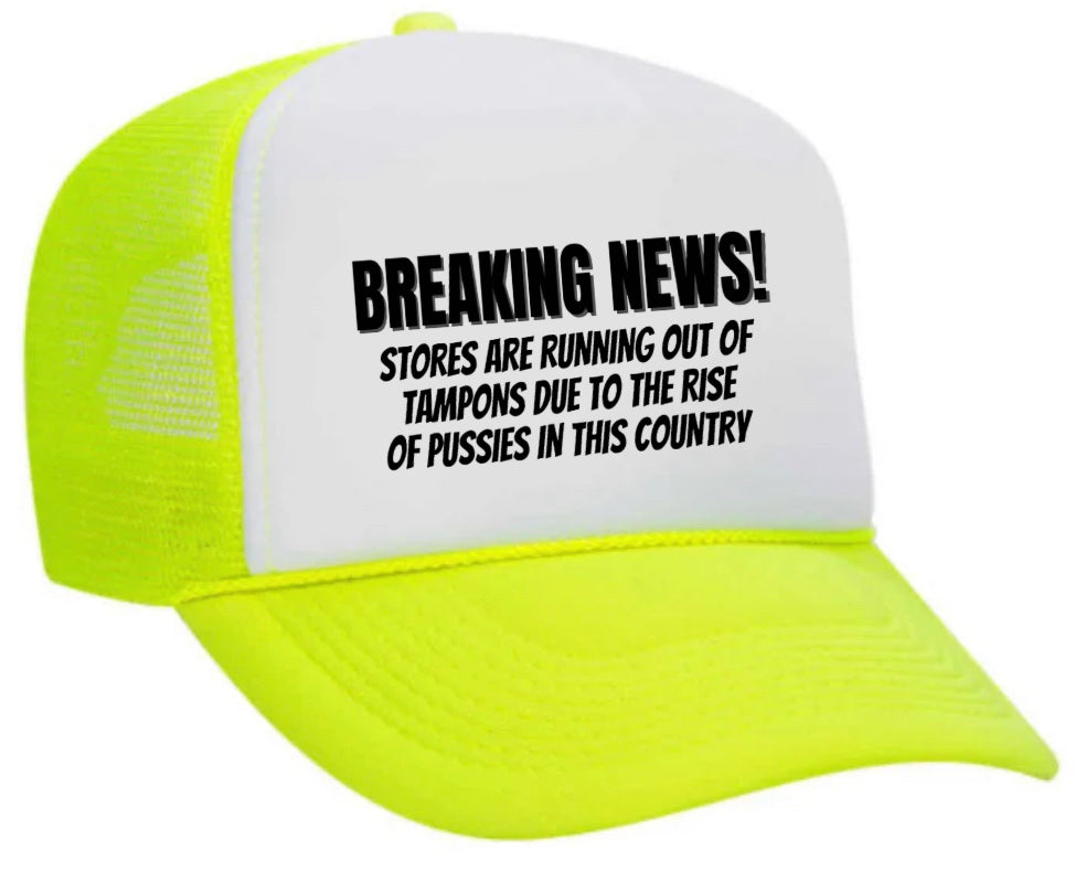 Breaking News Trucker Hat