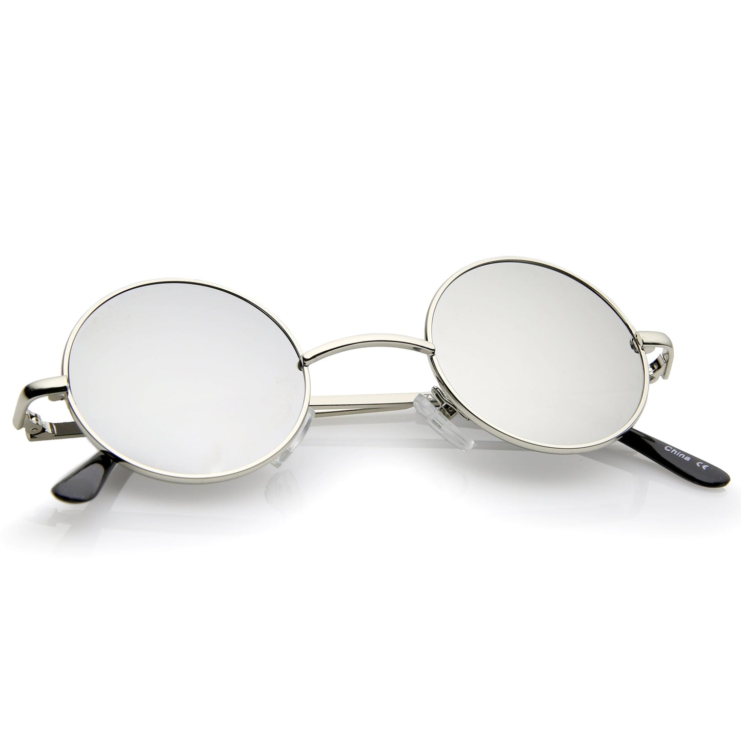 Retro Lennon Style Round Circle Metal Mirror Lens Sunglasses 1408