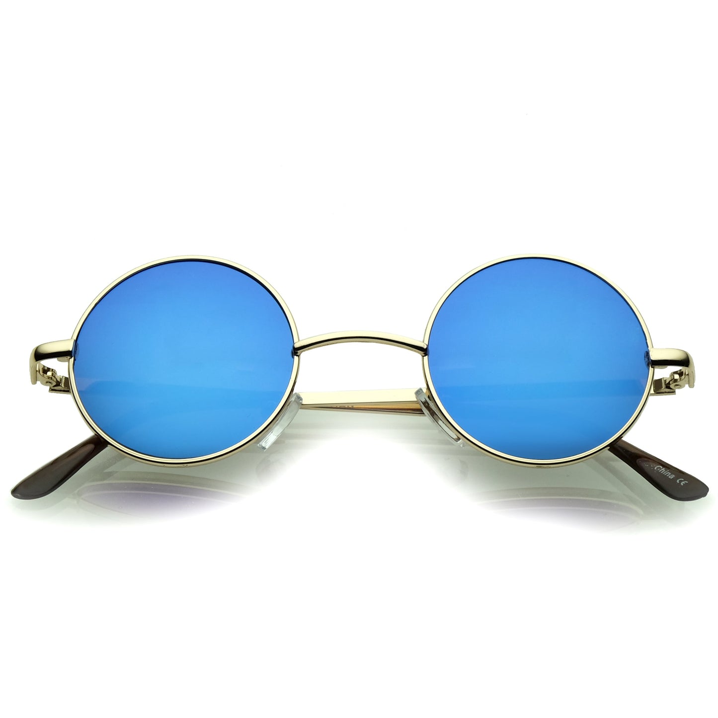 Retro Lennon Style Round Circle Metal Mirror Lens Sunglasses 1408