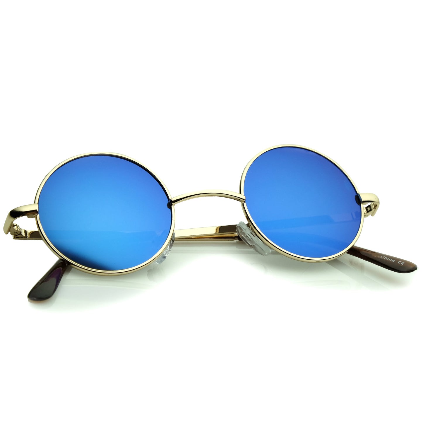 Retro Lennon Style Round Circle Metal Mirror Lens Sunglasses 1408