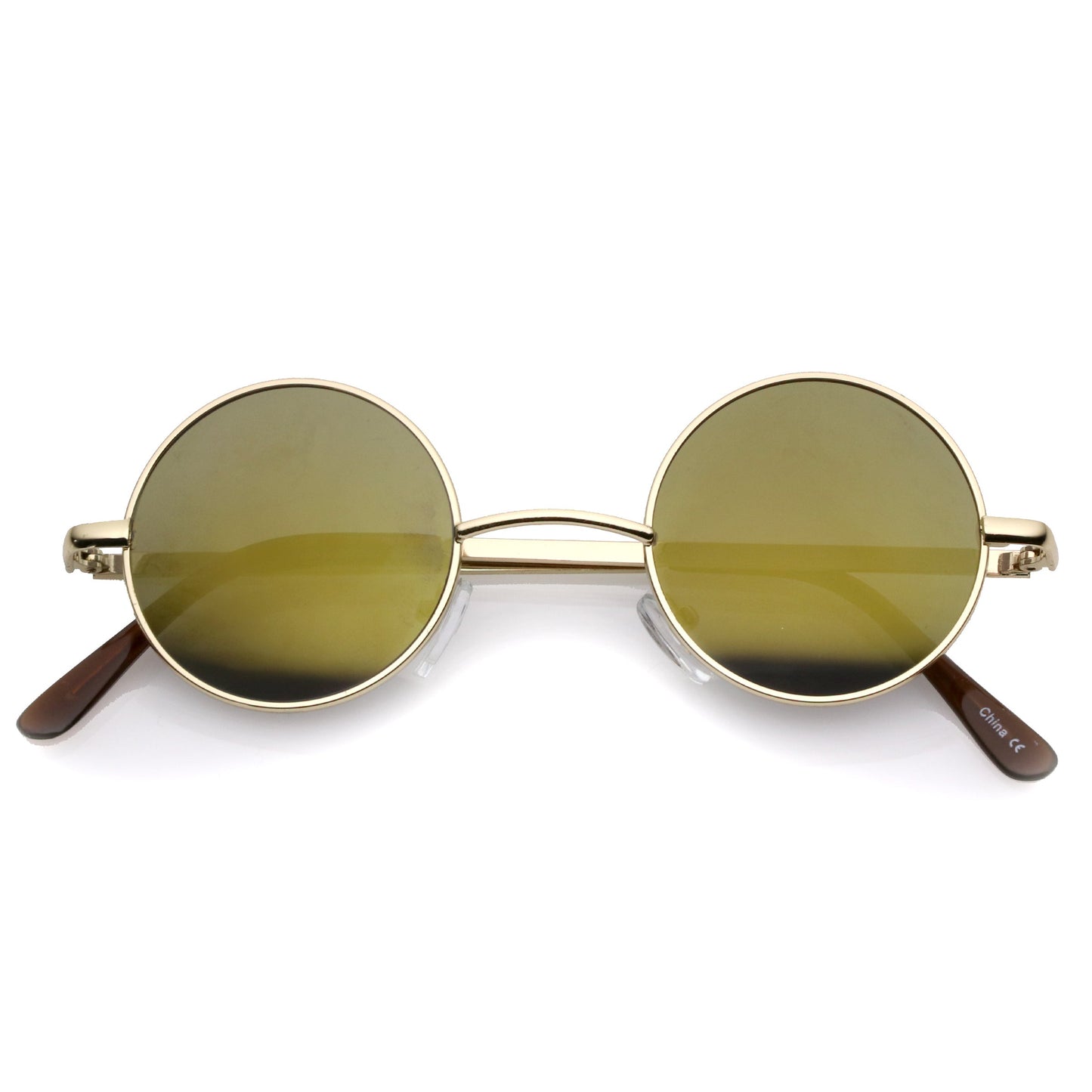 Retro Lennon Style Round Circle Metal Mirror Lens Sunglasses 1408