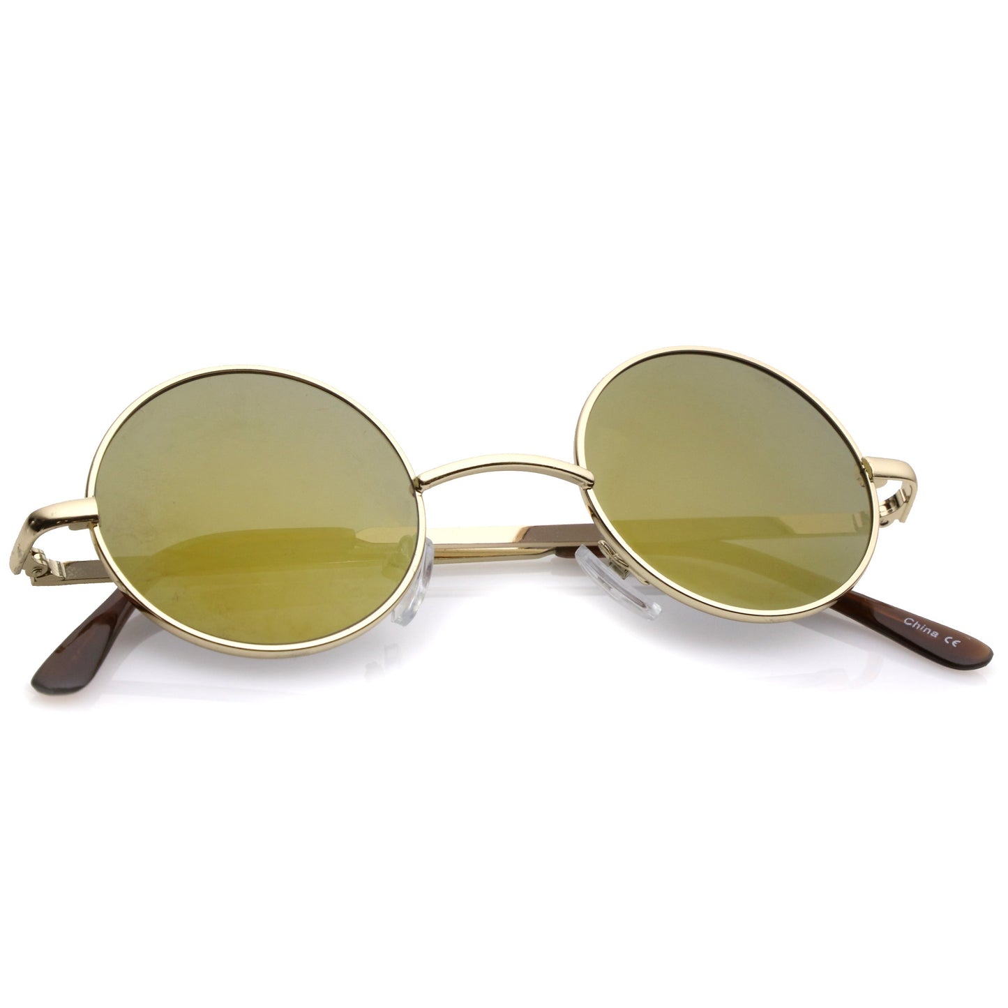 Retro Lennon Style Round Circle Metal Mirror Lens Sunglasses 1408