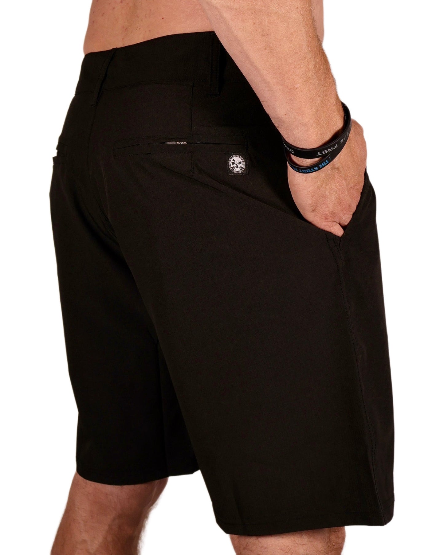 NEW! Black Stretch Hybrid Shorts