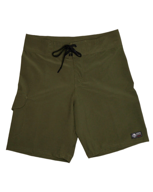 NEW! Military Green Stretch Board Shorts