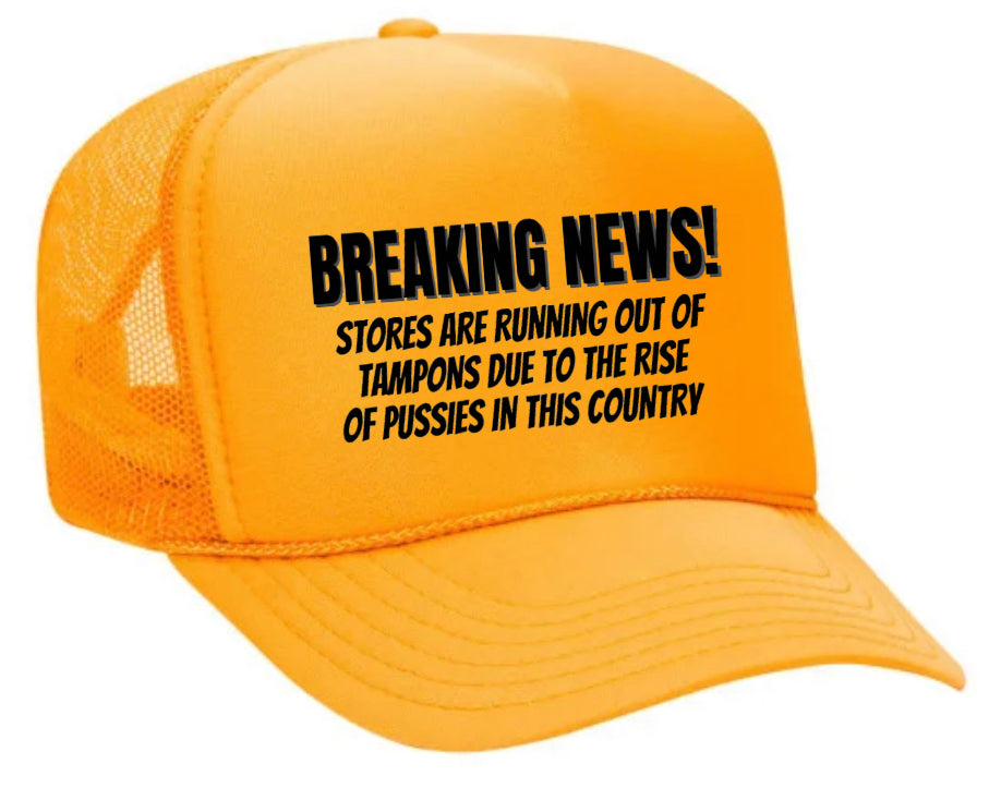 Breaking News Trucker Hat