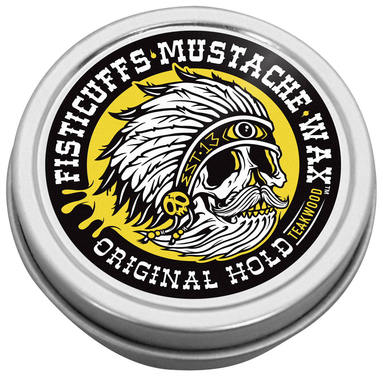 Teakwood Scent Fisticuffs Mustache Wax "Original hold"