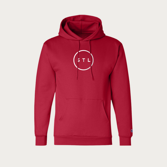 Birds Embroidered Centered City Circle Hoodie