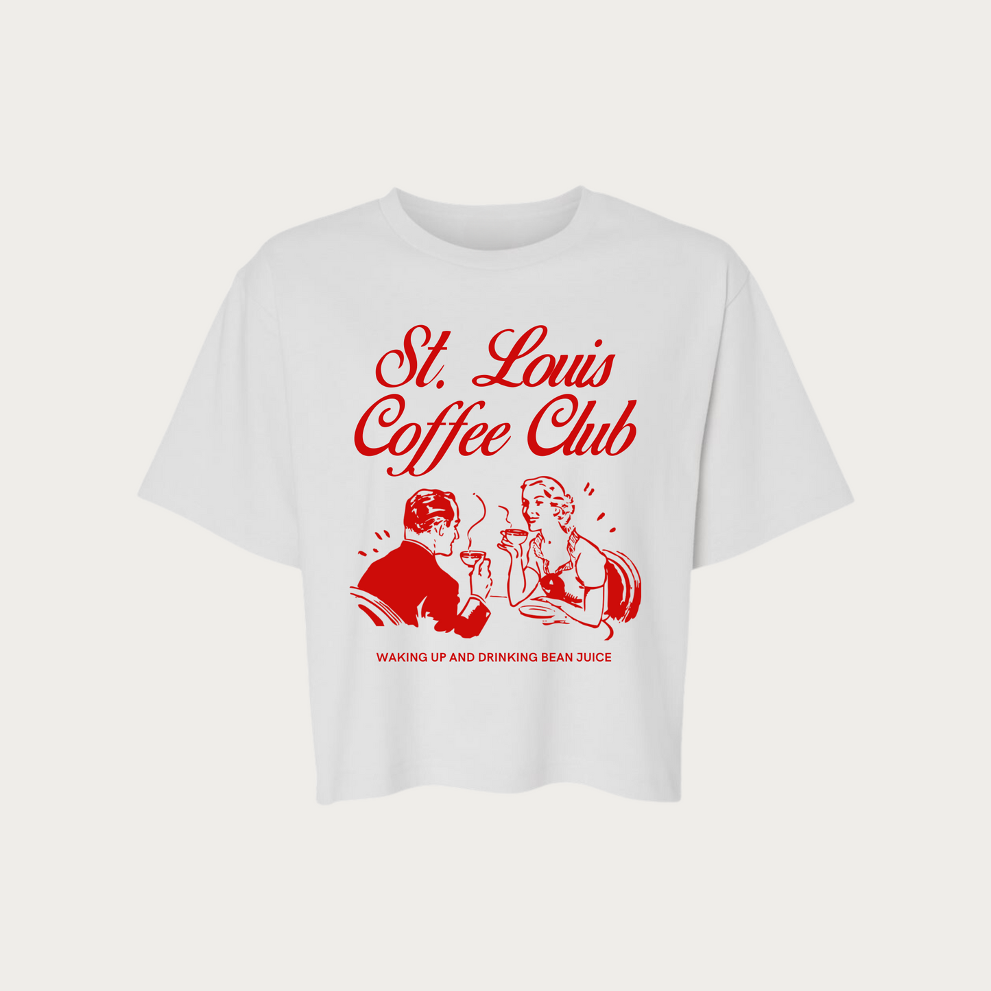 St. Louis Coffee Club Women's Jersey Boxy Tee