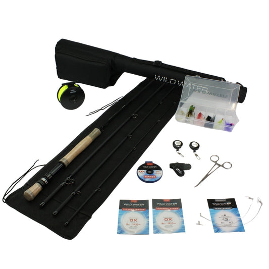 Standard Fly Fishing Kit, 7/8wt Rod | 9ft | 4piece | Wild Water Fly Fishing