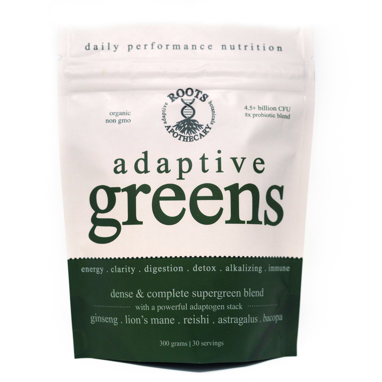 adaptive greens. performance superfood.