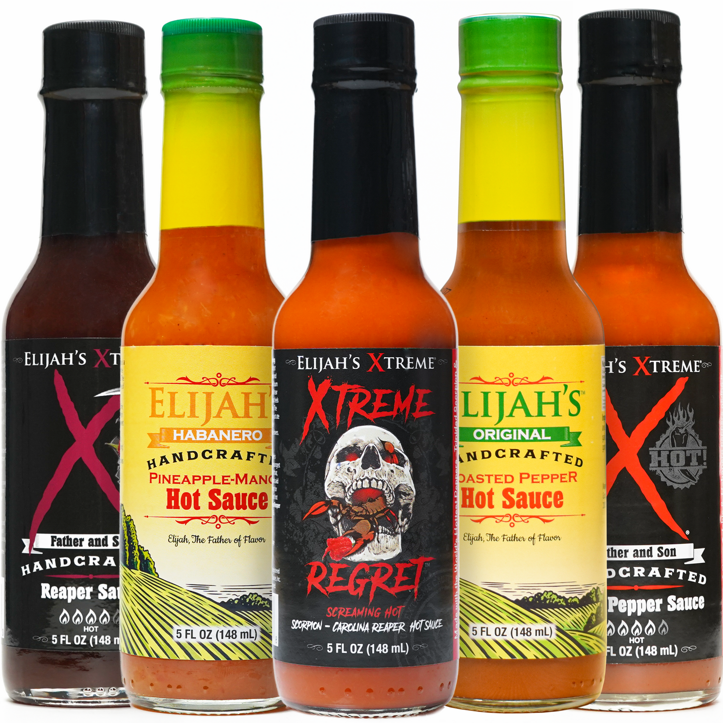 Hot Sauce Variety Pack (5 Bottles)