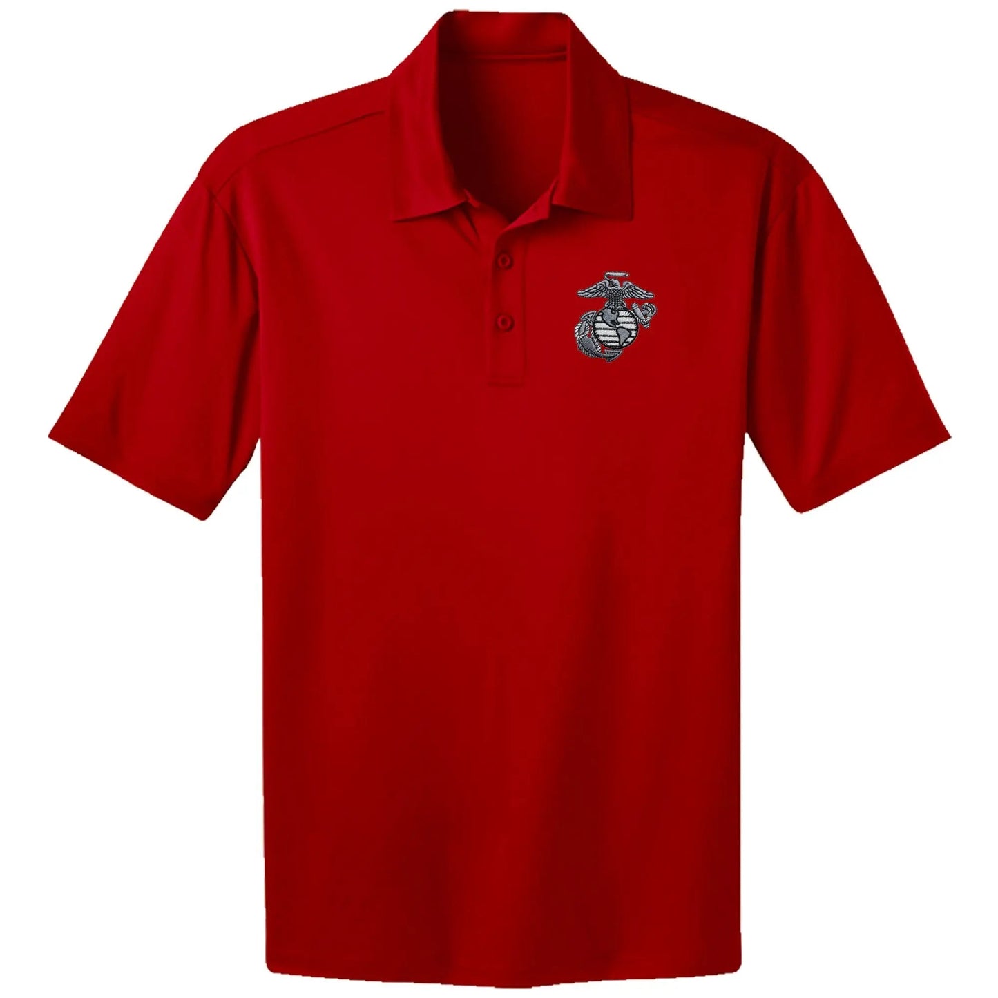 Aluminum EGA Embroidered Performance Polo