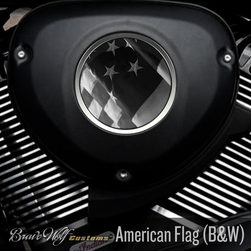 American Flag (B&W) - 5 Inch Decal