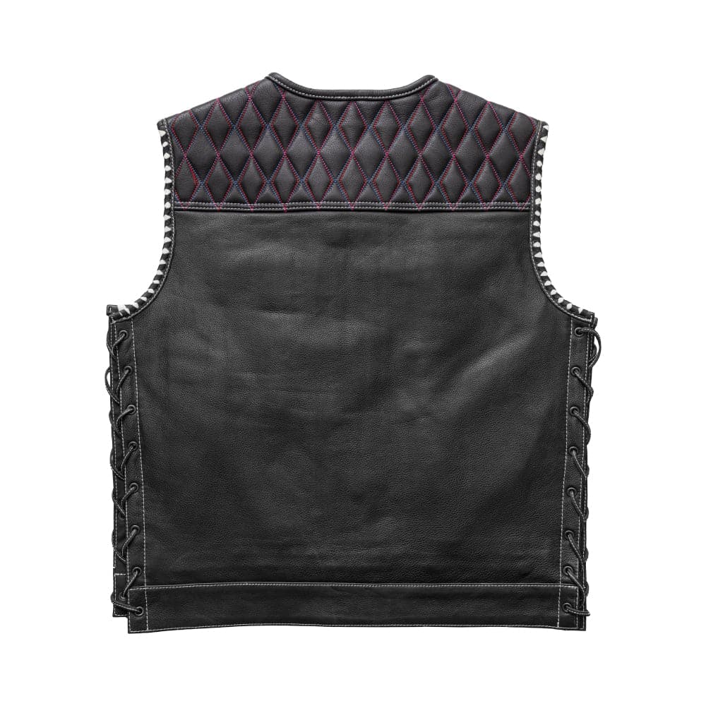 Americano Men's Club Style Leather Vest