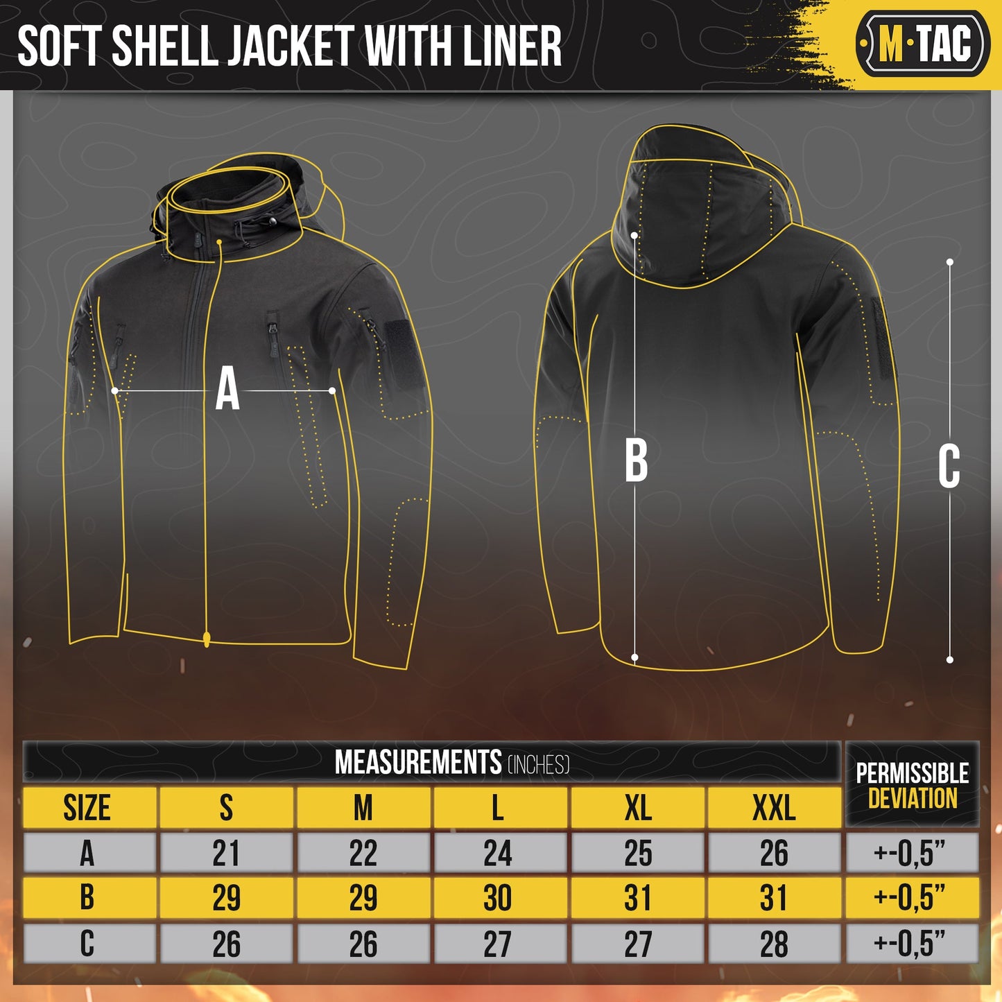 M-Tac Soft Shell Jacket with Liner