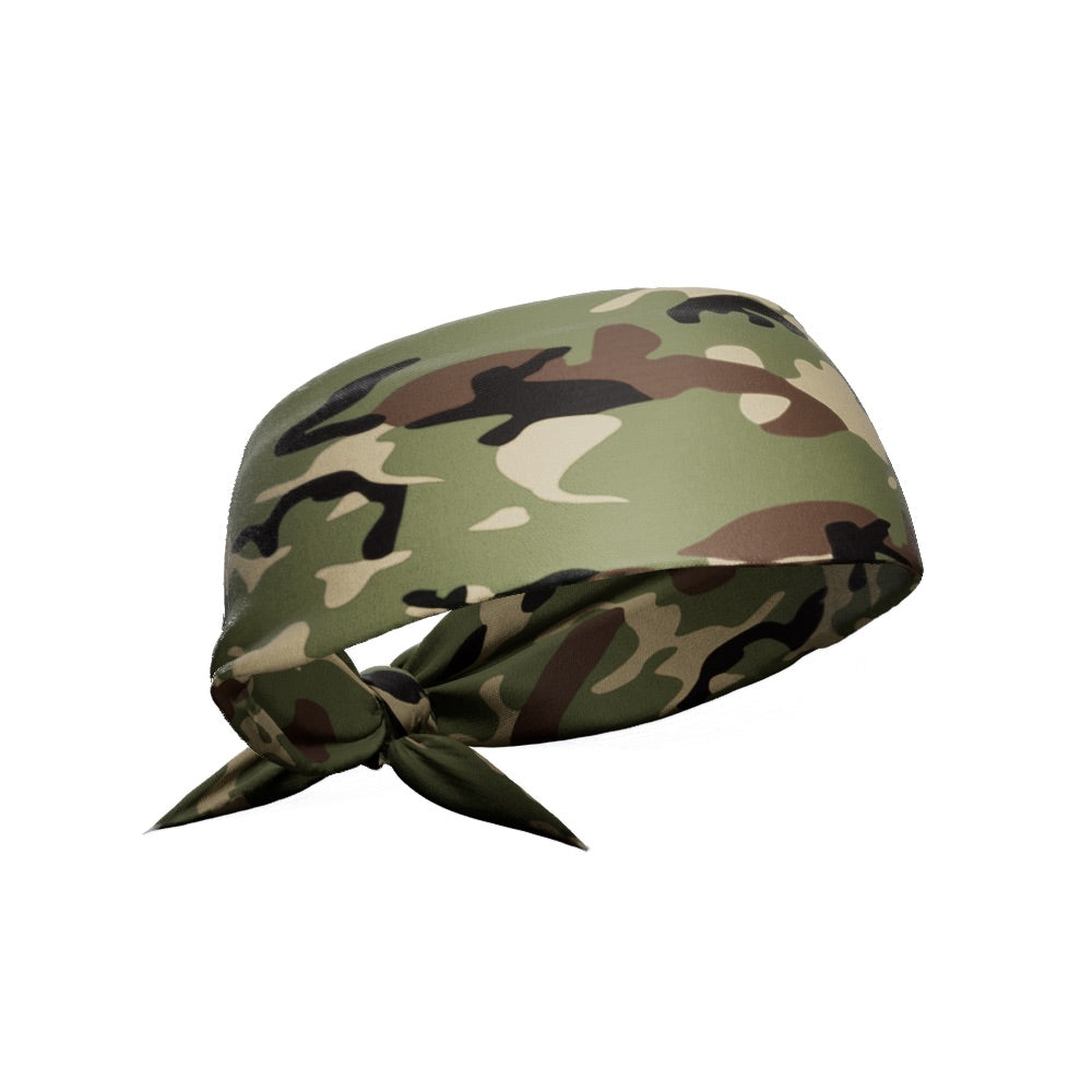 Army Camo Tie Headband