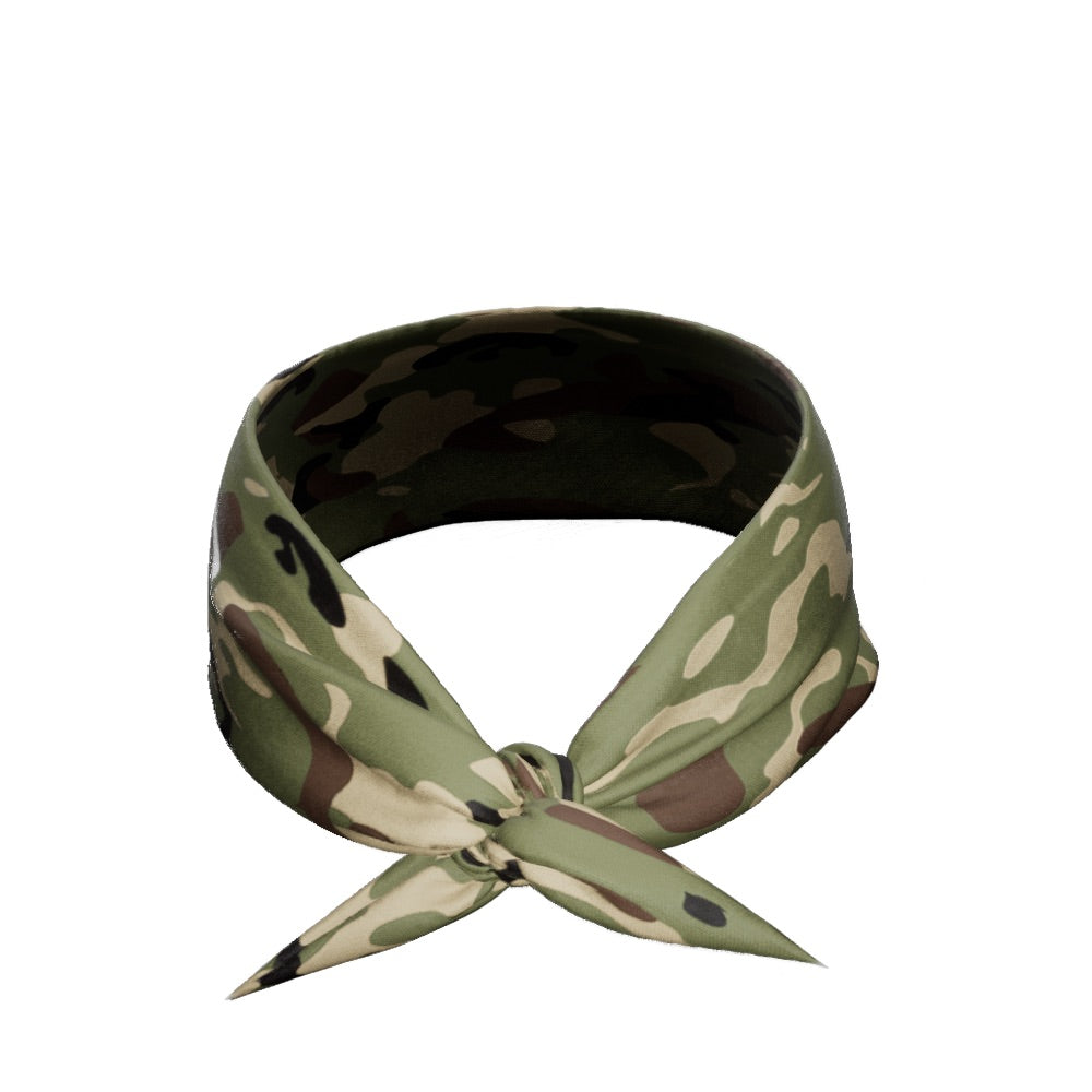 Army Camo Tie Headband