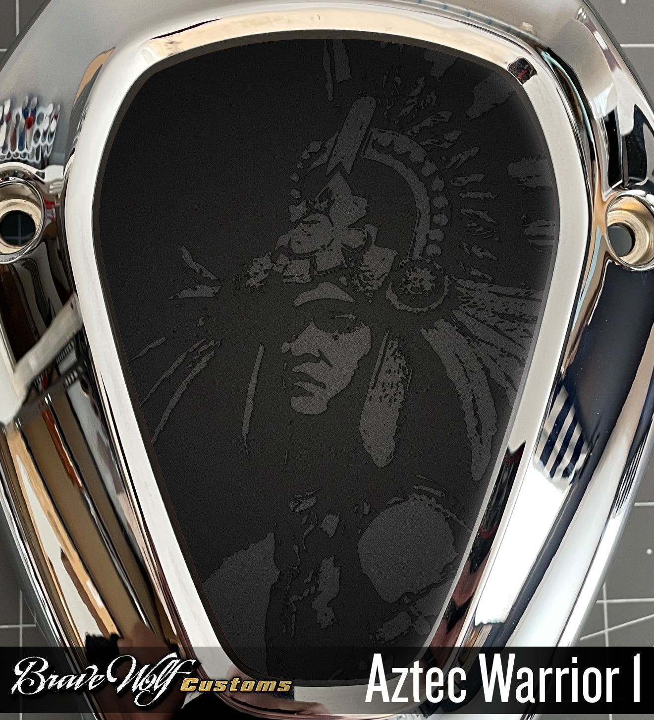 Challenger V-Cover Decal - Aztec Warrior 1