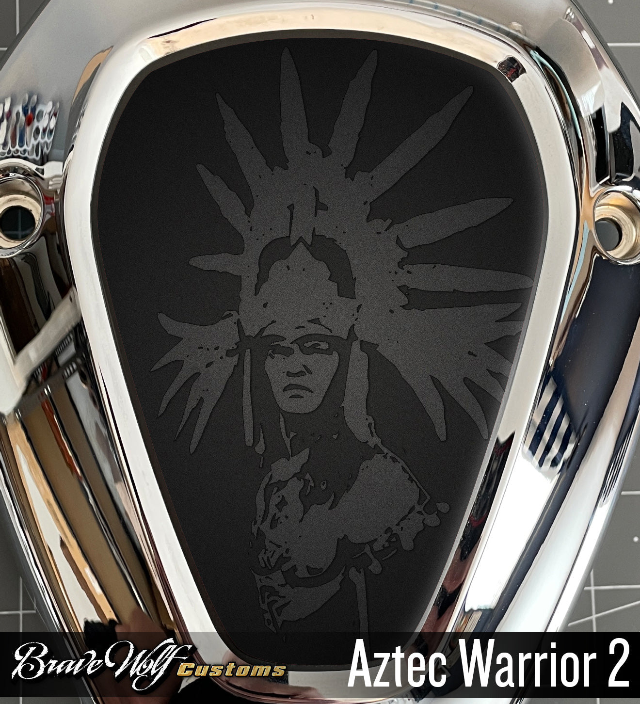 Challenger V-Cover Decal - Aztec Warrior 2